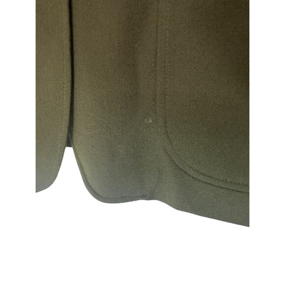 Lauren Ralph Lauren Green Wool Blend Preppy Academia Equestrian Blazer Size 12 - Picture 5 of 14